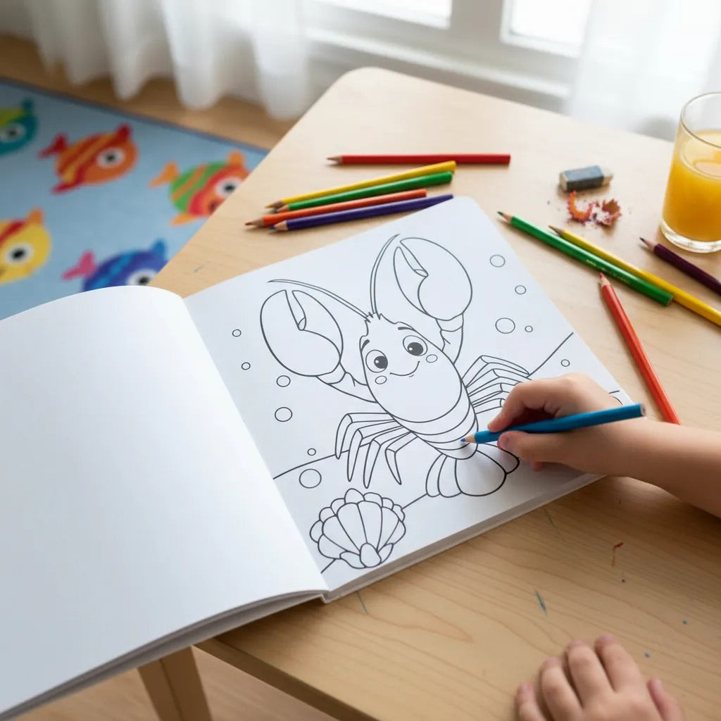 Libro Para Colorear Animales Marinos