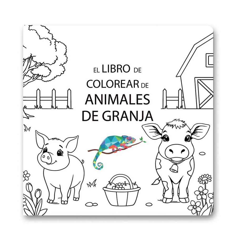 Libro Para Colorear Animales De Granja