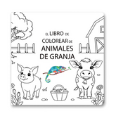 Libro Para Colorear Animales De Granja