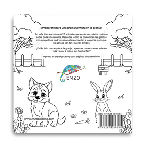 Libro Para Colorear Animales De Granja