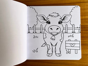 Libro Para Colorear Animales De Granja