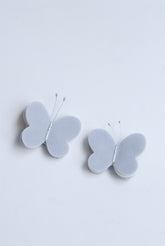 Hebillas Mariposas Azul Claro - Minibhu