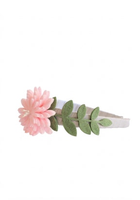Diadema Flor Loto Rosada