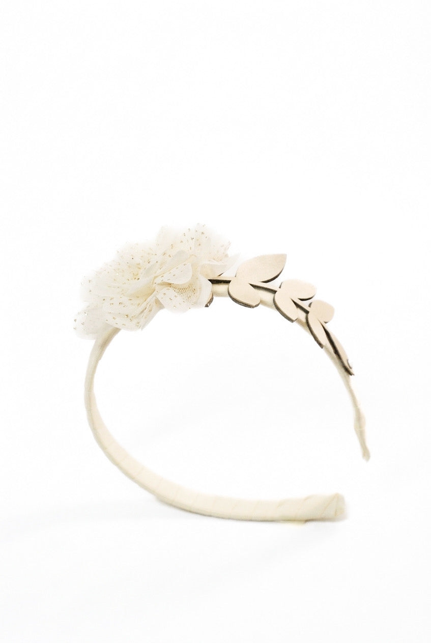 Diadema Flor Hojas