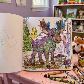 Libro Para Colorear Animales Del Bosque