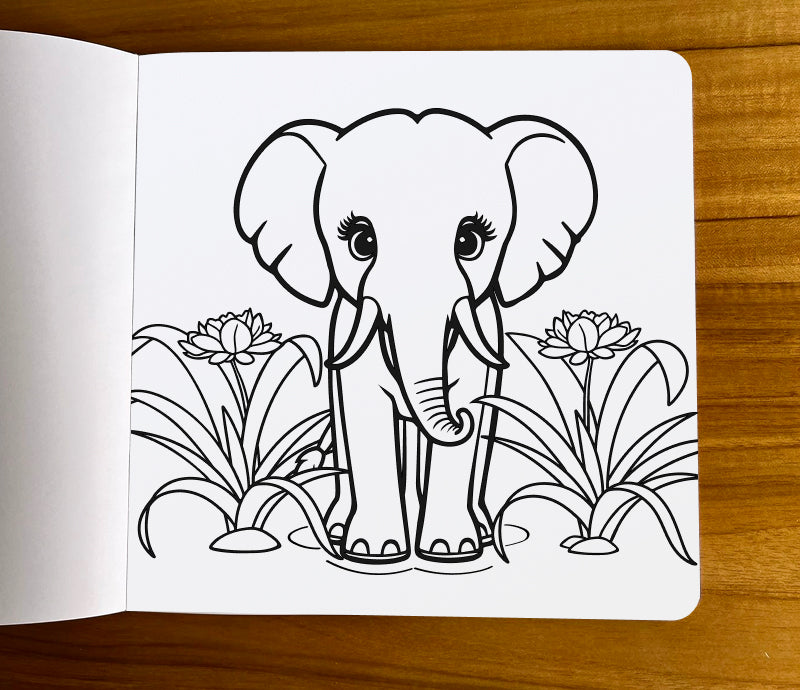 Libro Para Colorear Animales Salvajes