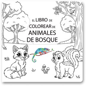 Libro Para Colorear Animales Del Bosque