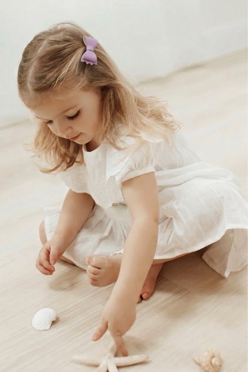 Hebillas Mini Corbatines Lila