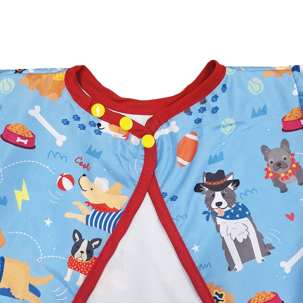 Babero Manga Larga Perritos