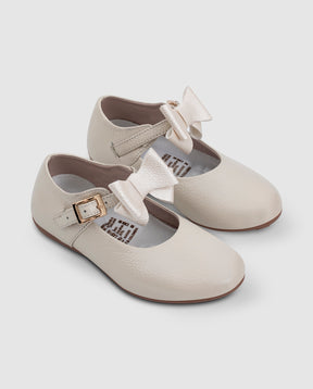 Baleta Beige Moño