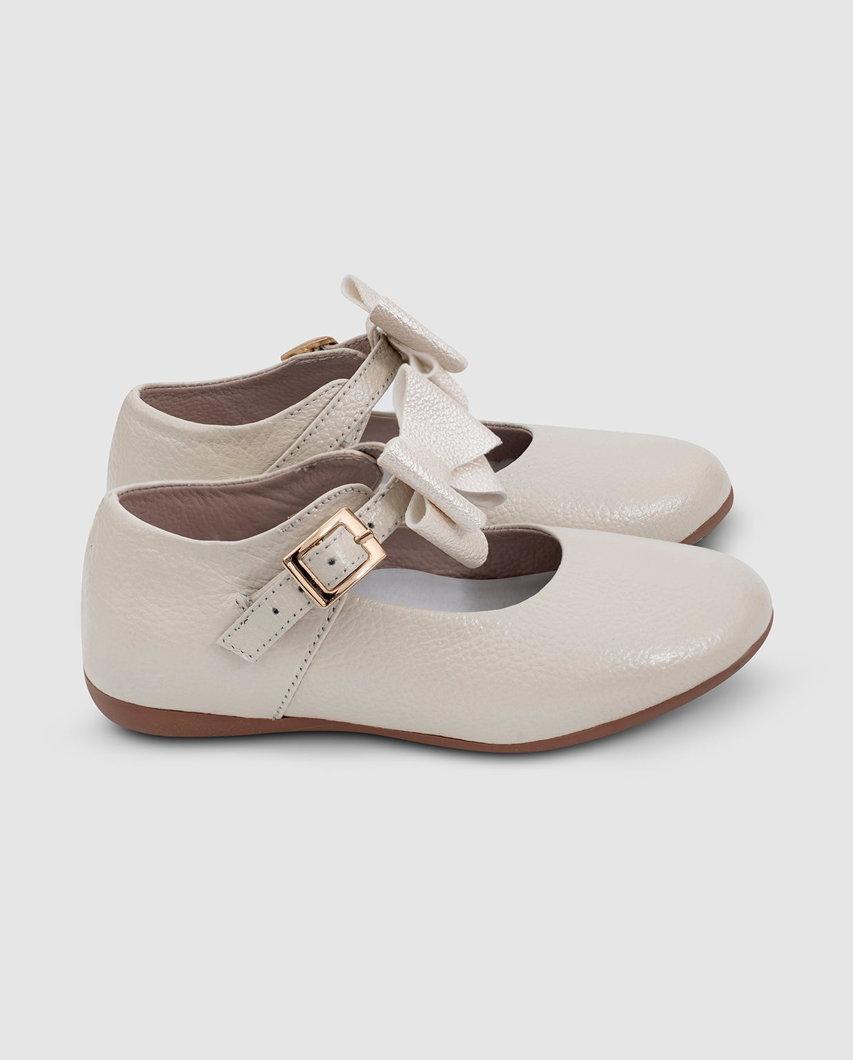 Baleta Beige Moño