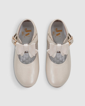 Baleta Beige Moño