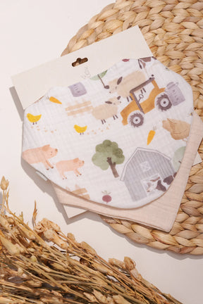 Baberos Muselina Estampados x2