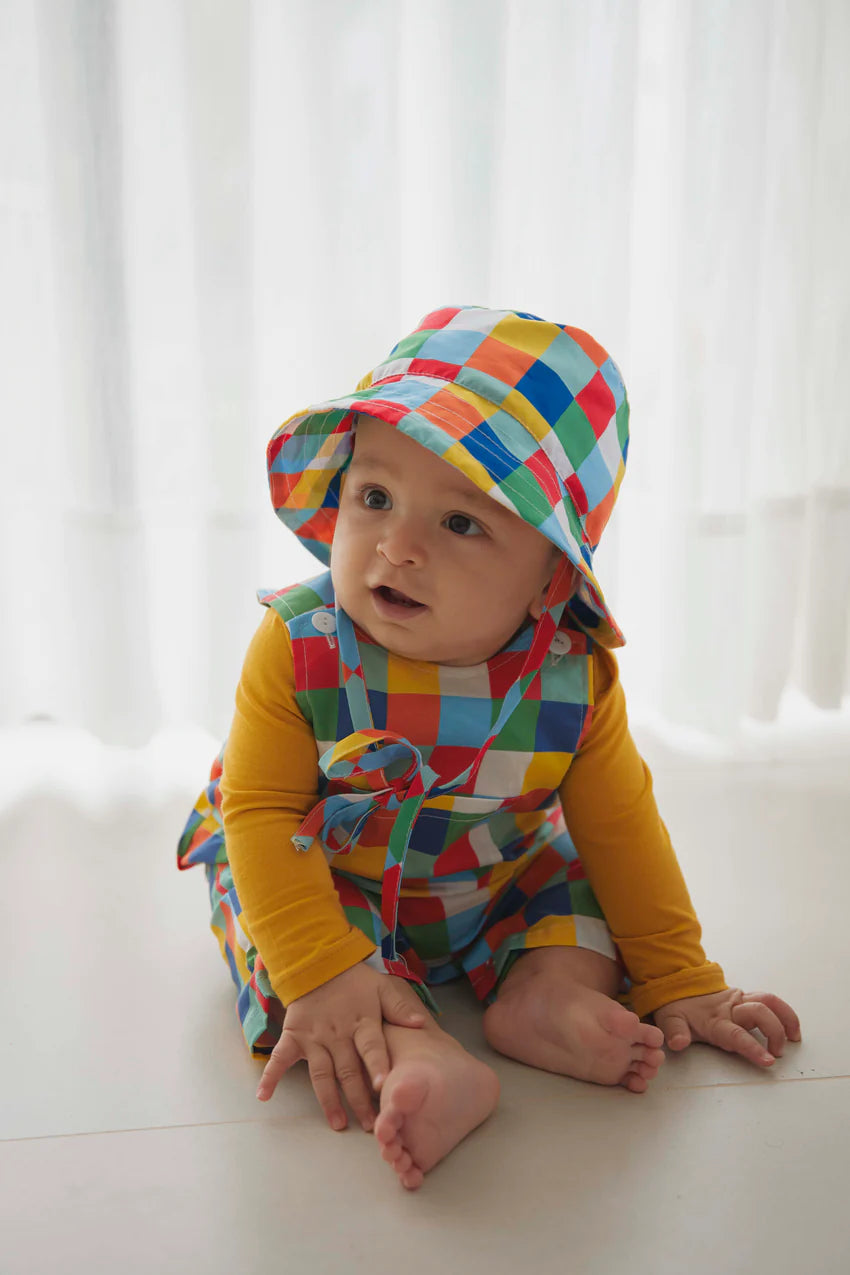 Bucket Hat Abril Cuadros Coloridos - Minibhu