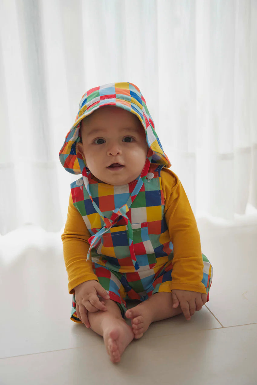 Bucket Hat Abril Cuadros Coloridos - Minibhu