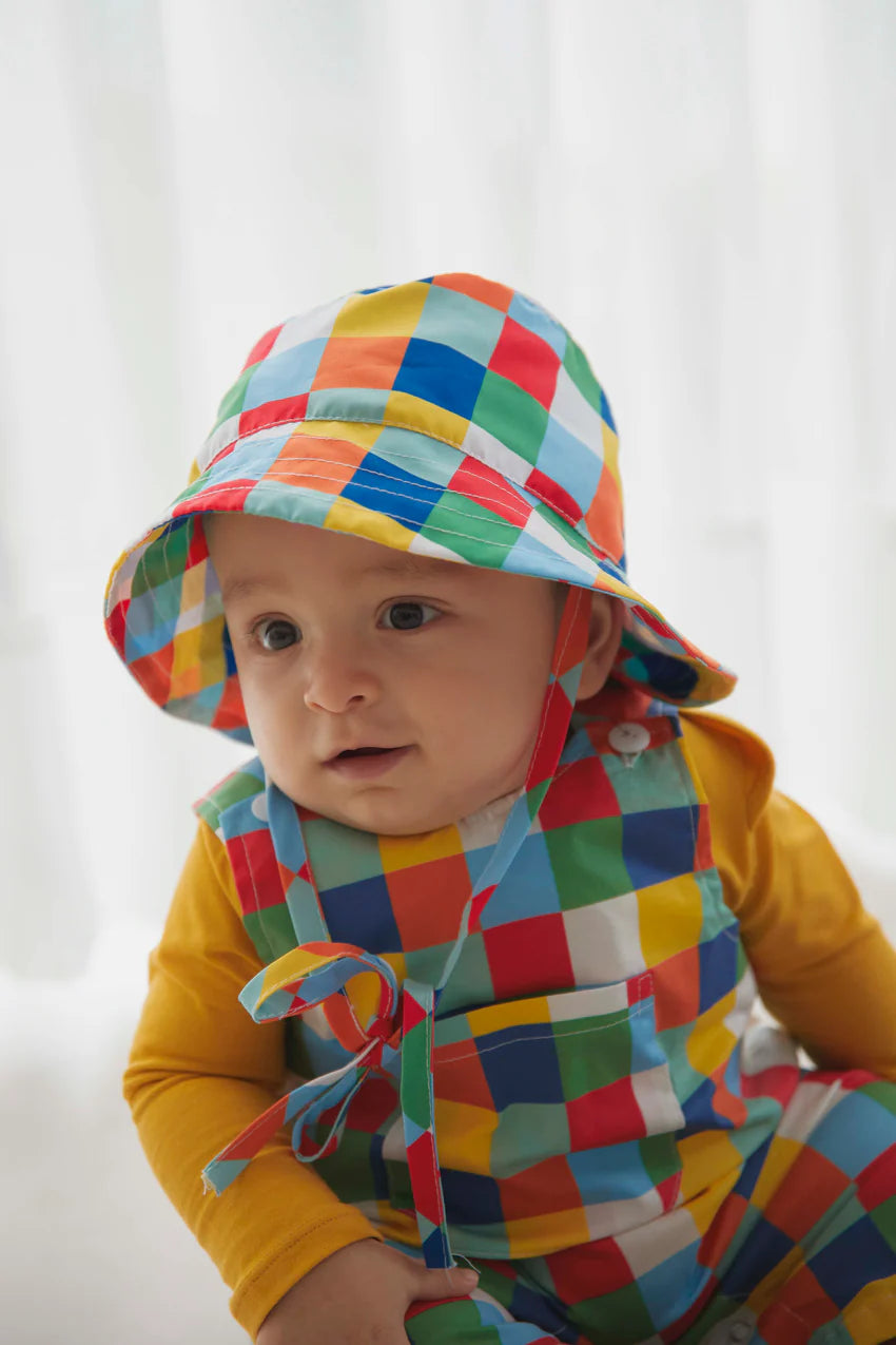 Bucket Hat Abril Cuadros Coloridos - Minibhu