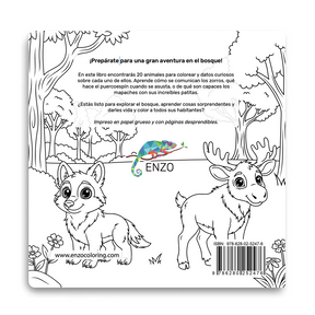 Libro Para Colorear Animales Del Bosque