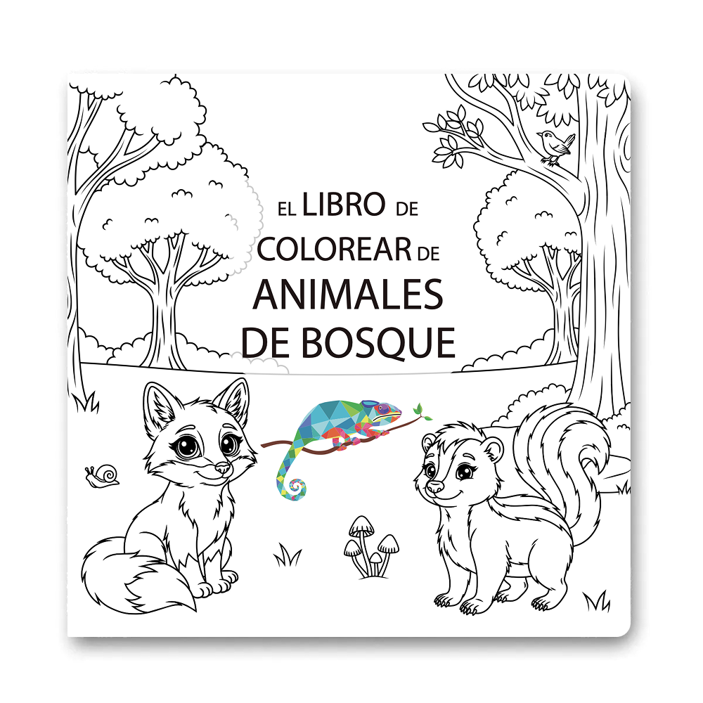 Libro Para Colorear Animales Del Bosque
