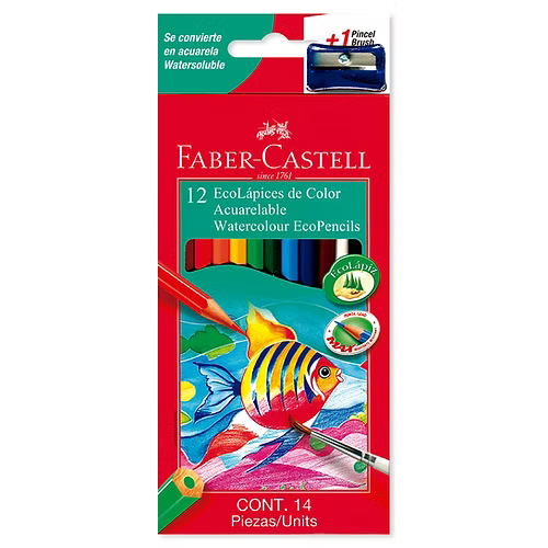 Colores Acuarela X 12 Ecológico