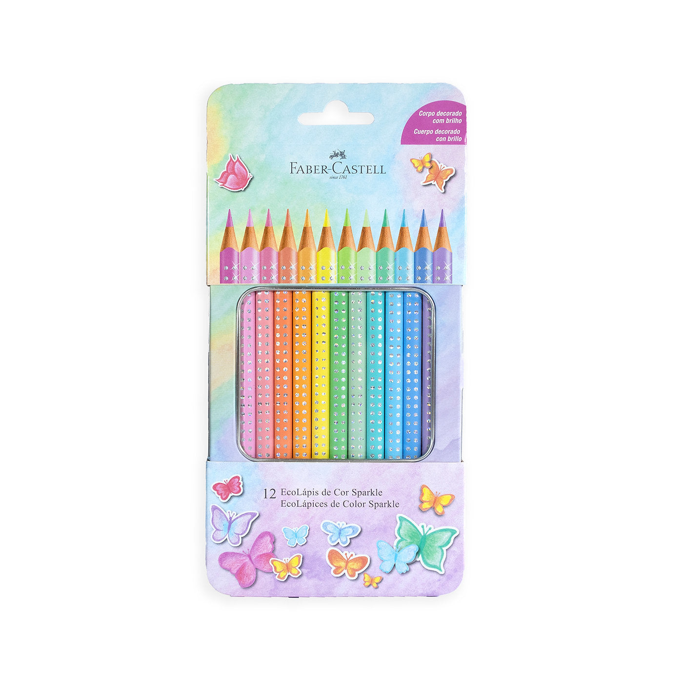 Colores Sparkle Caja Metálica x12