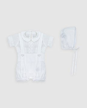 Conjunto Bautizo Overall 3 Piezas
