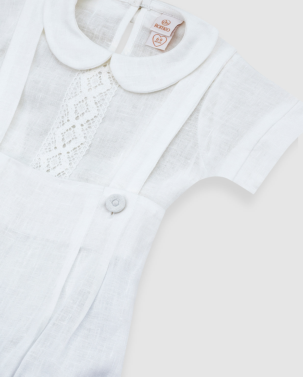 Conjunto Bautizo Overall 3 Piezas
