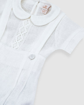 Conjunto Bautizo Overall 3 Piezas