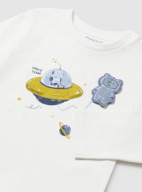 Camiseta Manga Larga Play Space Mr. Roboto