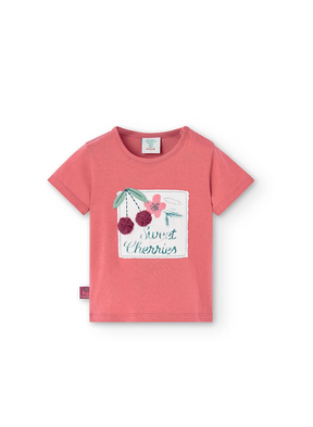 Camiseta Manga Corta Cherry Berry Niña Boboli