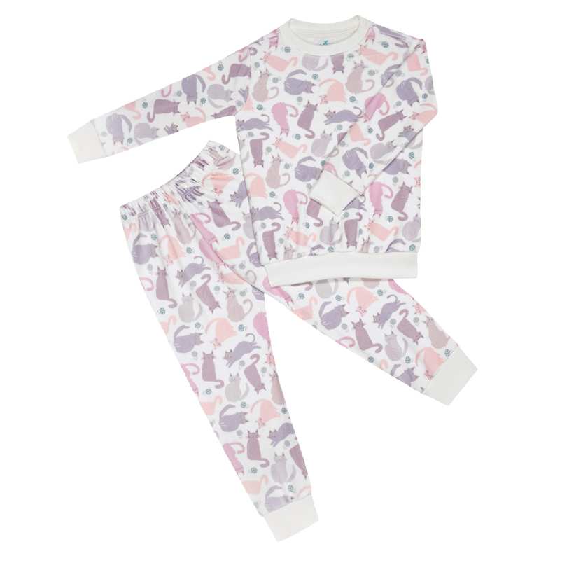 Pijama 2 Piezas Gatos Rosados Unisex