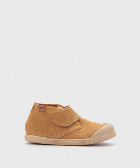 Zapatos Tui Con Velcro Cognac