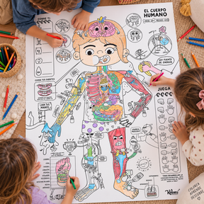PEGAPOST Para Colorear: "¡El Cuerpo Humano!"