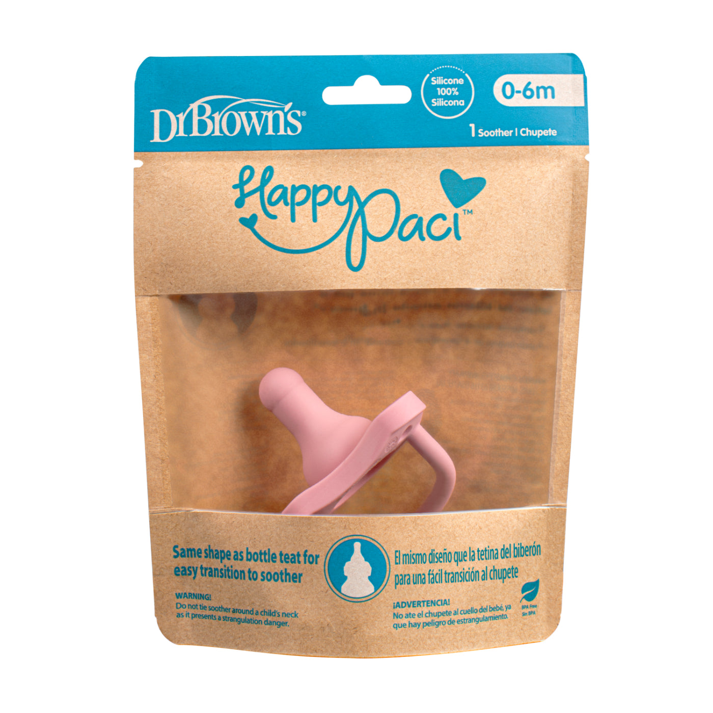 Chupo Transición Happy Rosado