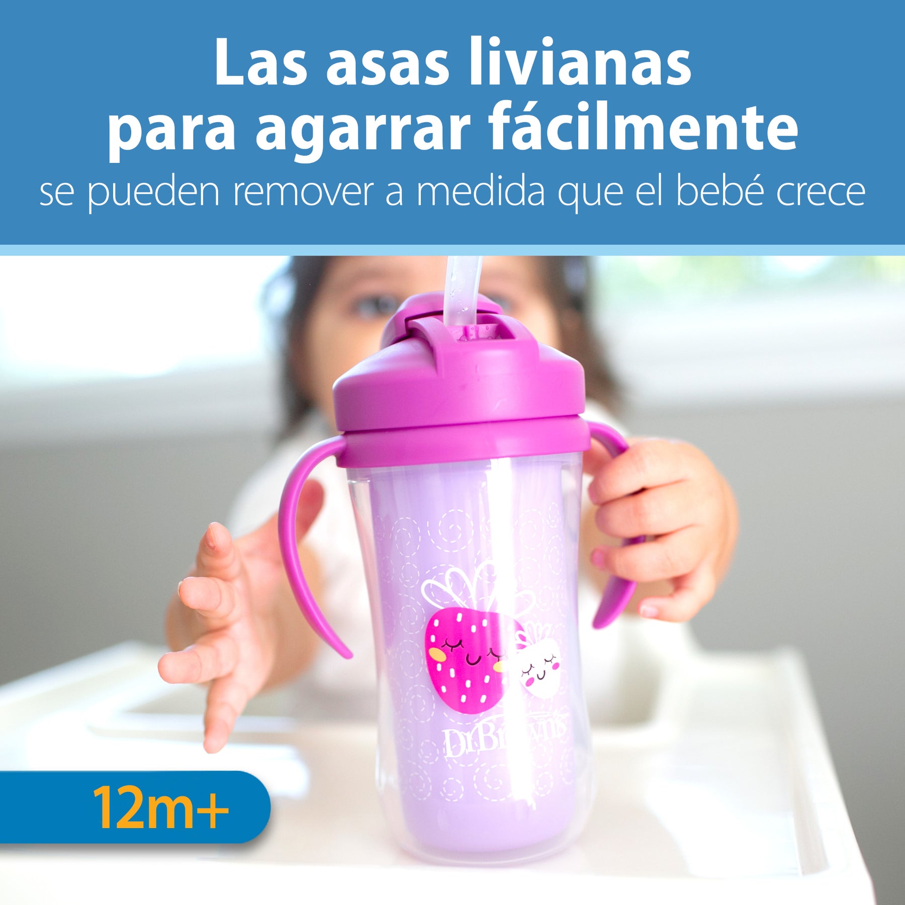 Vaso Pitillo Térmico 300 ml Rosado