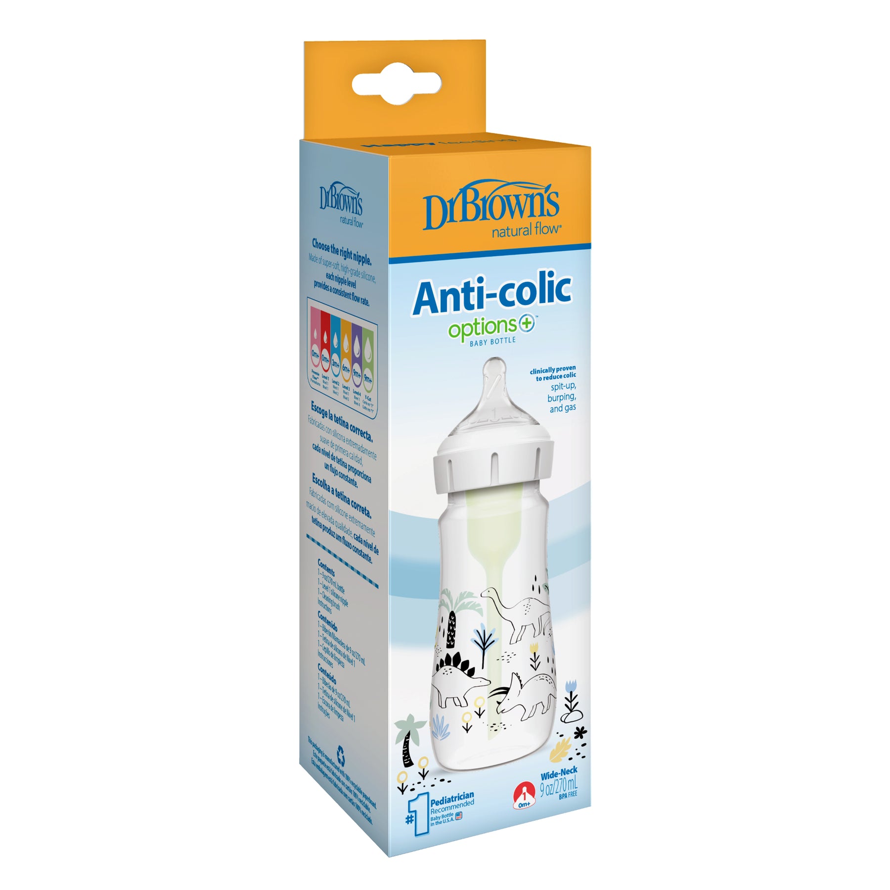 Tetero Anticólicos Dino 270ml