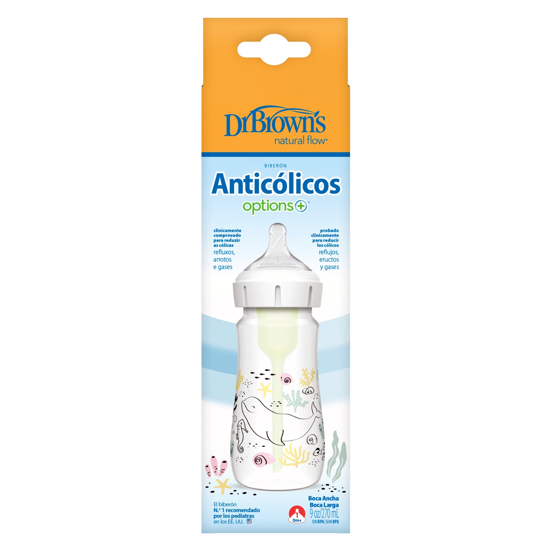 Tetero Anticólicos Océano 270ml