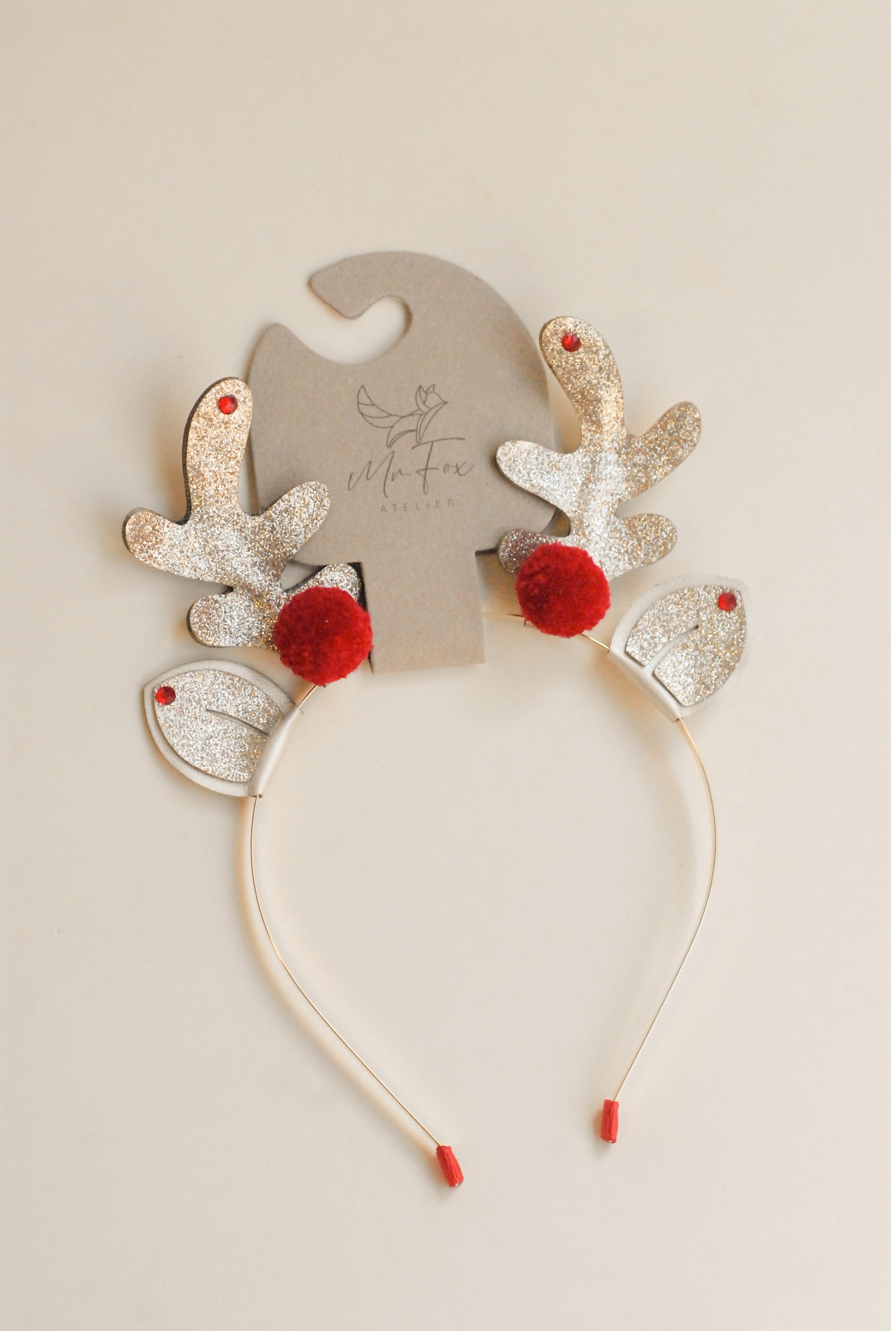 Diadema Reno Navidad Con Pompón