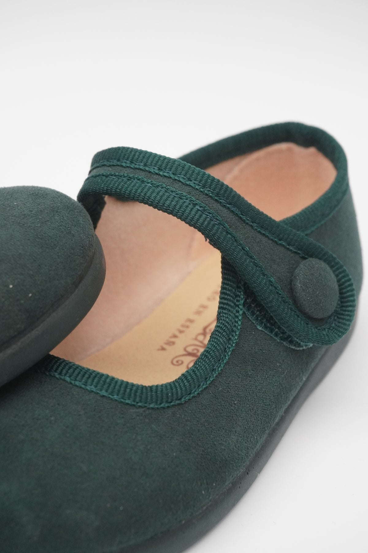 Mercedita Serratex Velcro Botón Verde Botella