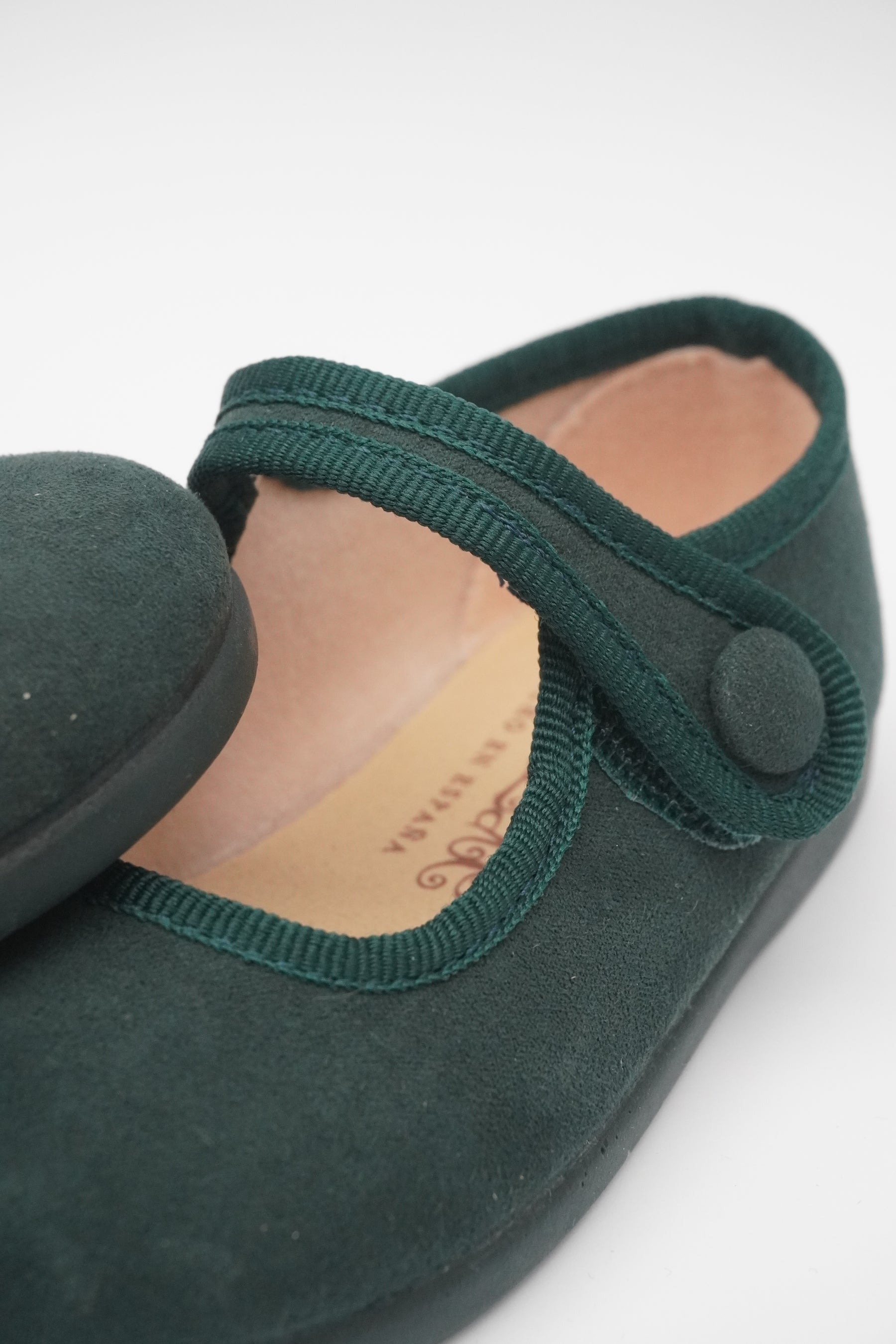 Mercedita Serratex Velcro Botón Verde Botella