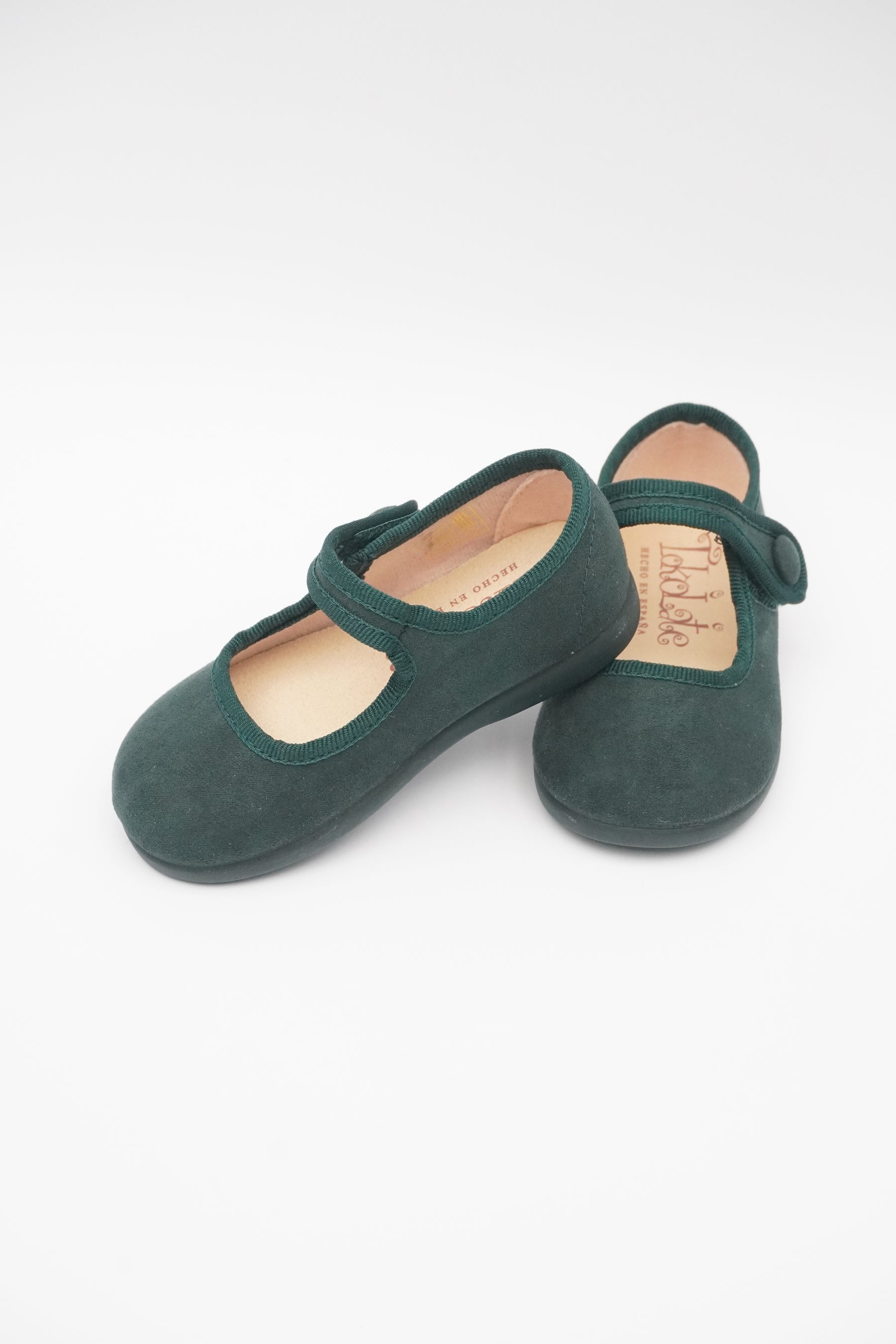 Mercedita Serratex Velcro Botón Verde Botella