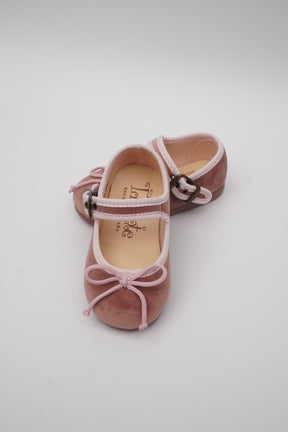 Mercedita Con Hebilla y Lazo Rosa