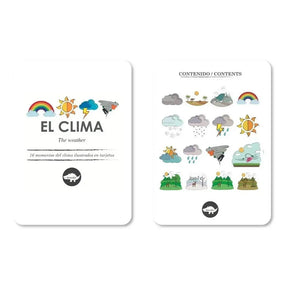 Flash Cards El Clima