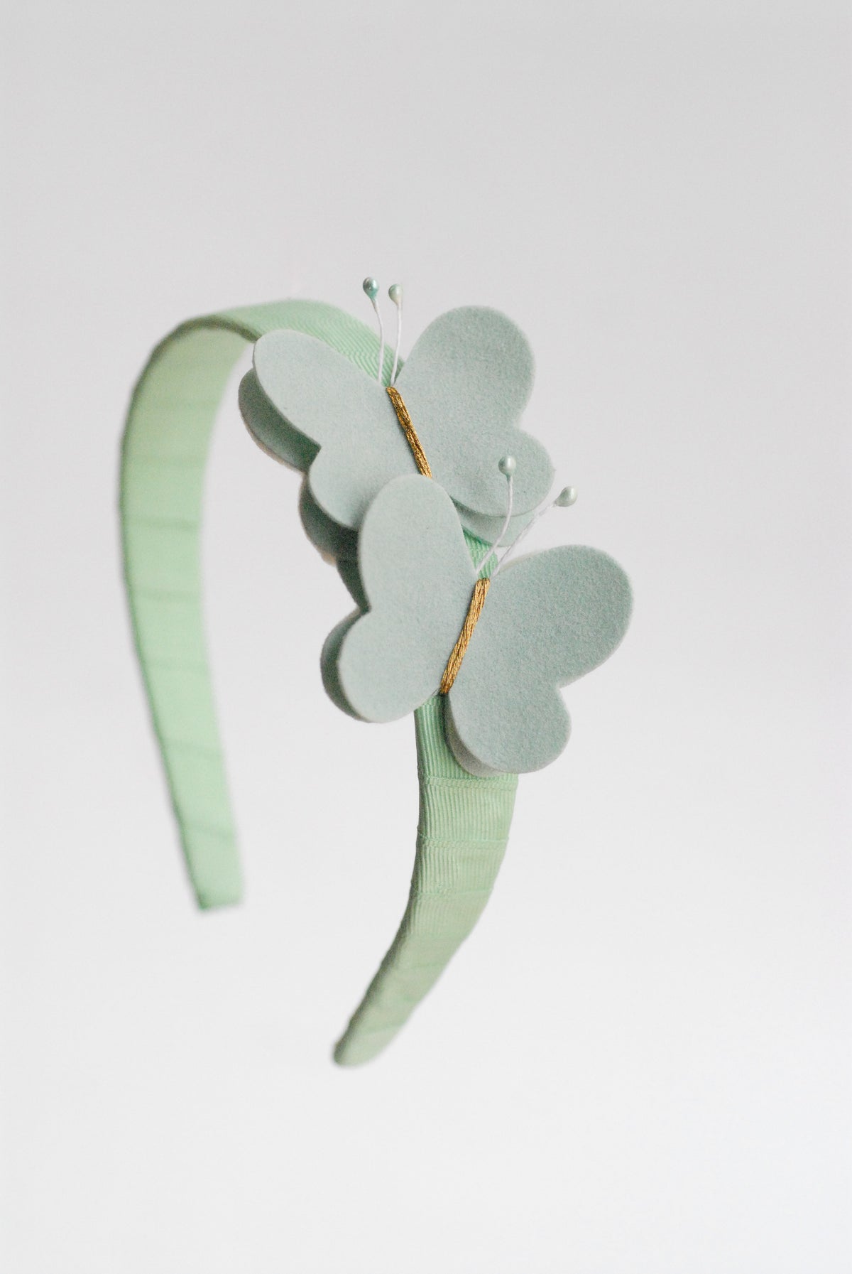 Diadema Mariposa Verde Menta - Minibhu