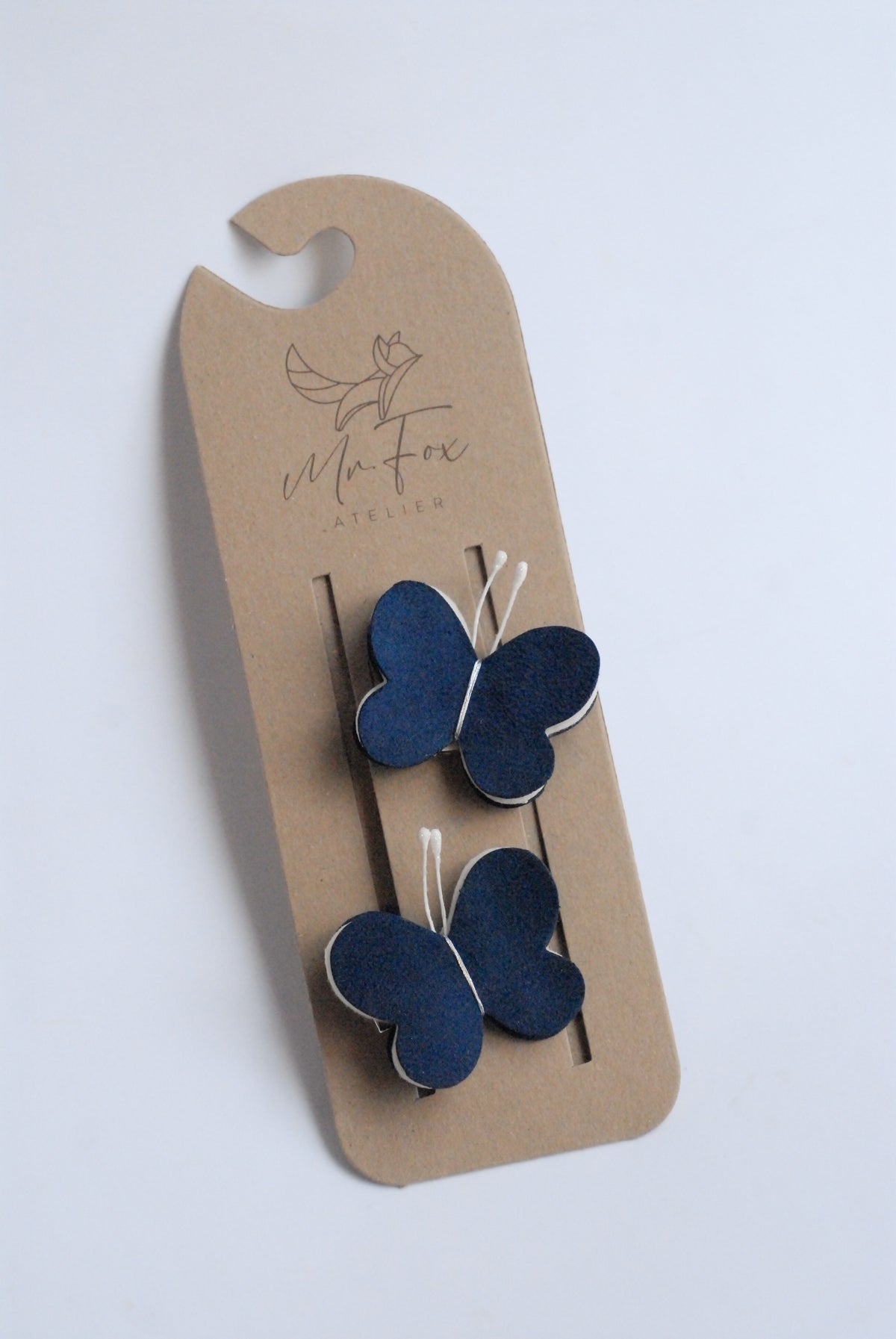 Hebillas Mariposas Azul Oscuro