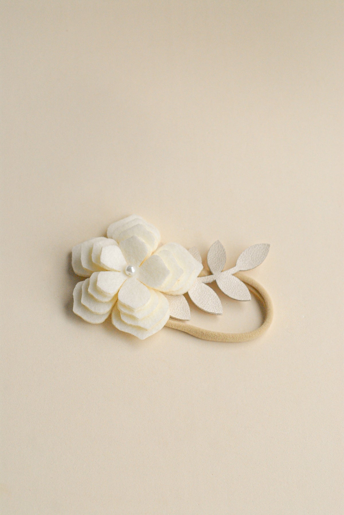 Caucho Flor Perla Bautizo