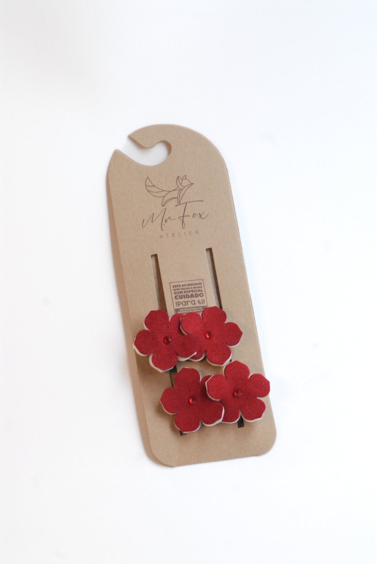 Hebilla Trébol Roja