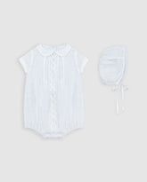 Ranita Globo Lino Unisex Bautizo Con Capota