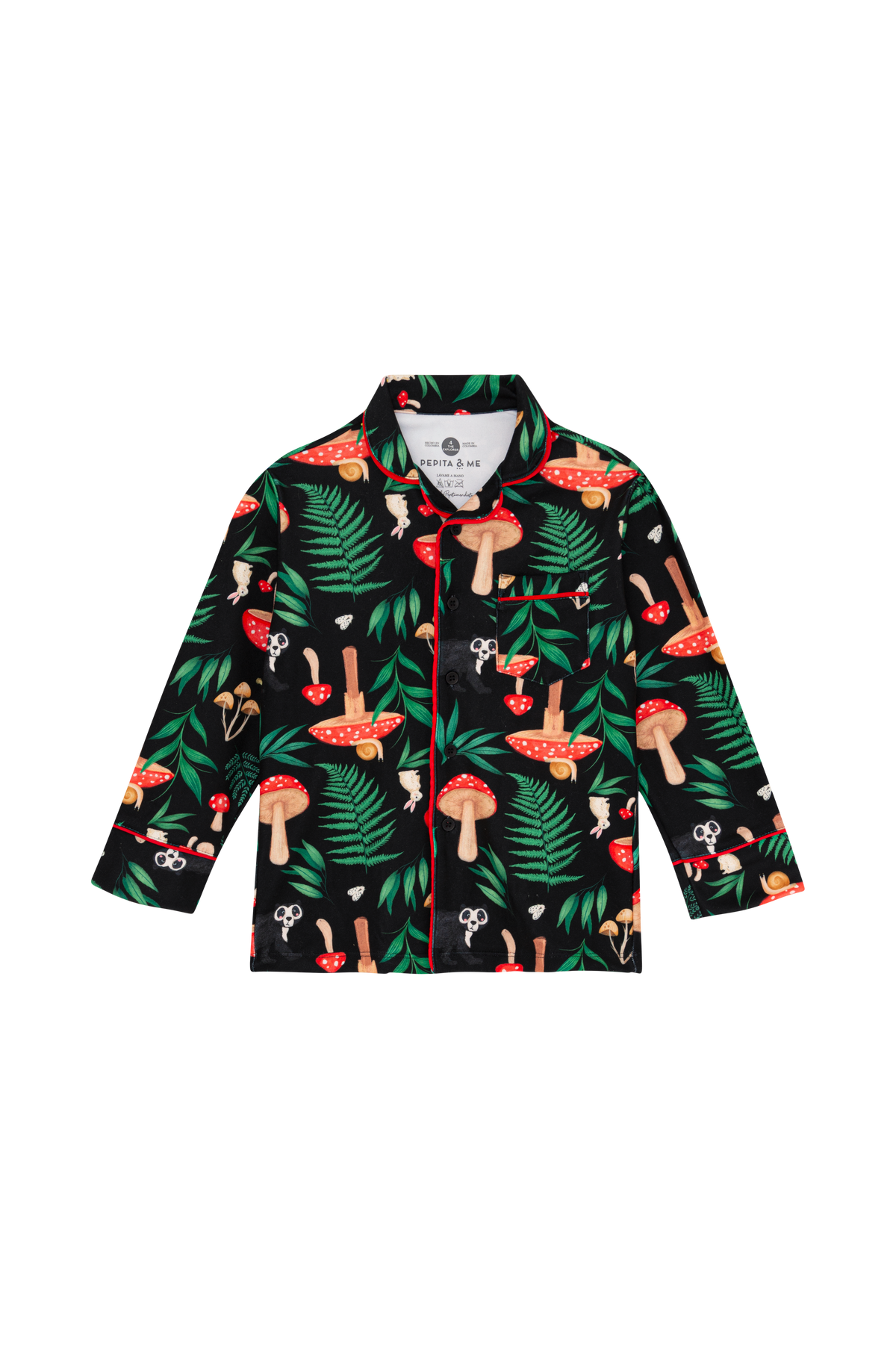 Pijama Unisex El Bosque De Albeart Negro