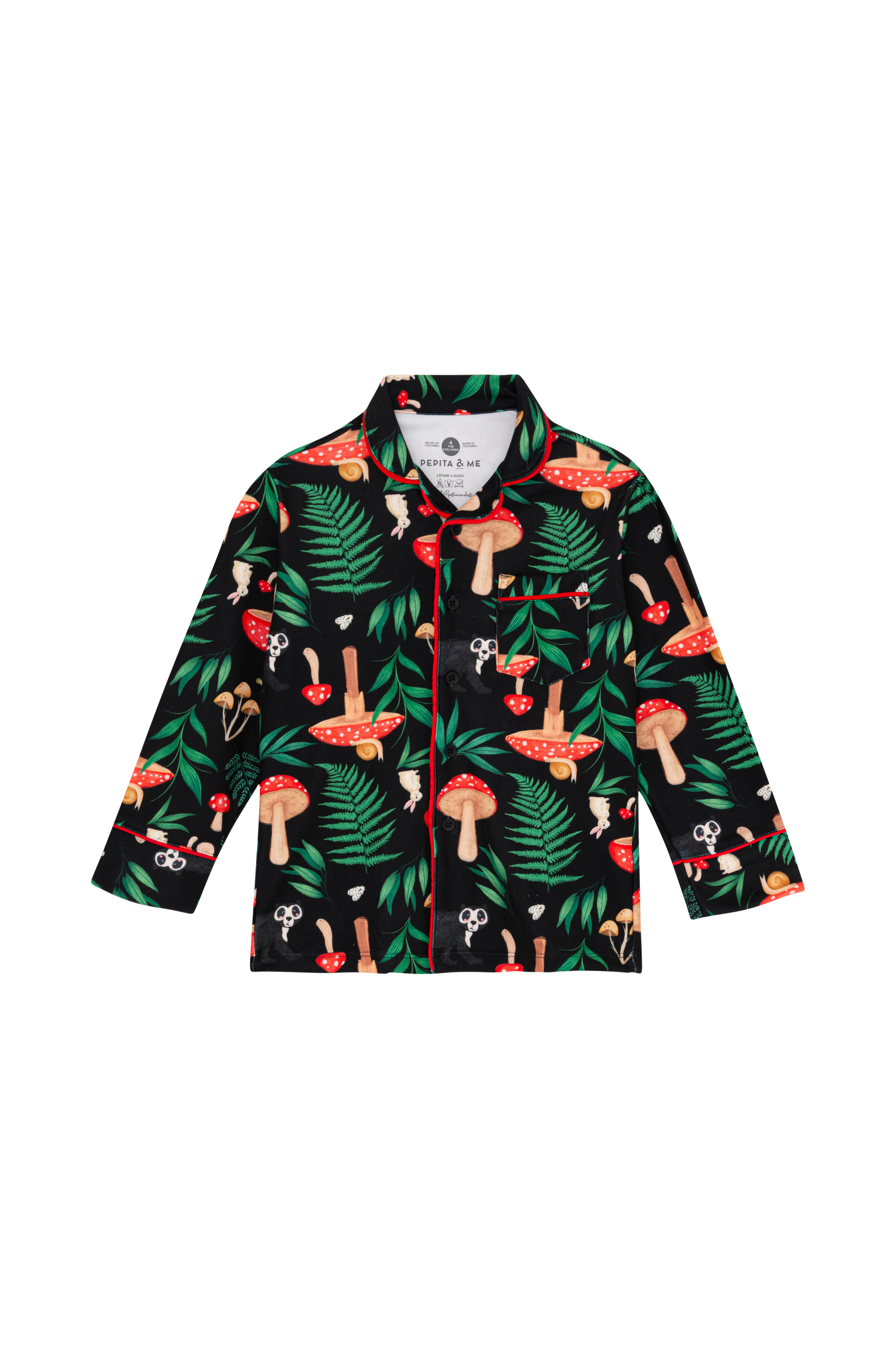 Pijama Unisex El Bosque De Albeart Negro