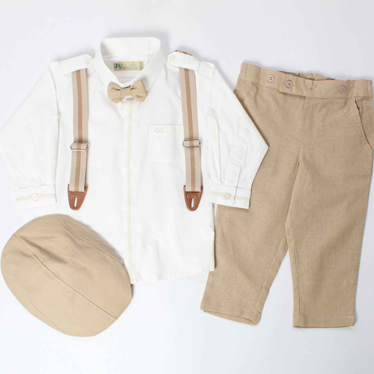 Conjunto Pantalón Tirantes Camel